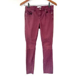 Ann Taylor LOFT Wine Red Legging Size 25/0 Skinny Everyday Casual Classic